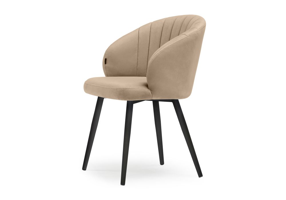 Стул на металлокаркасе Бэнбу velutto 05 / черный