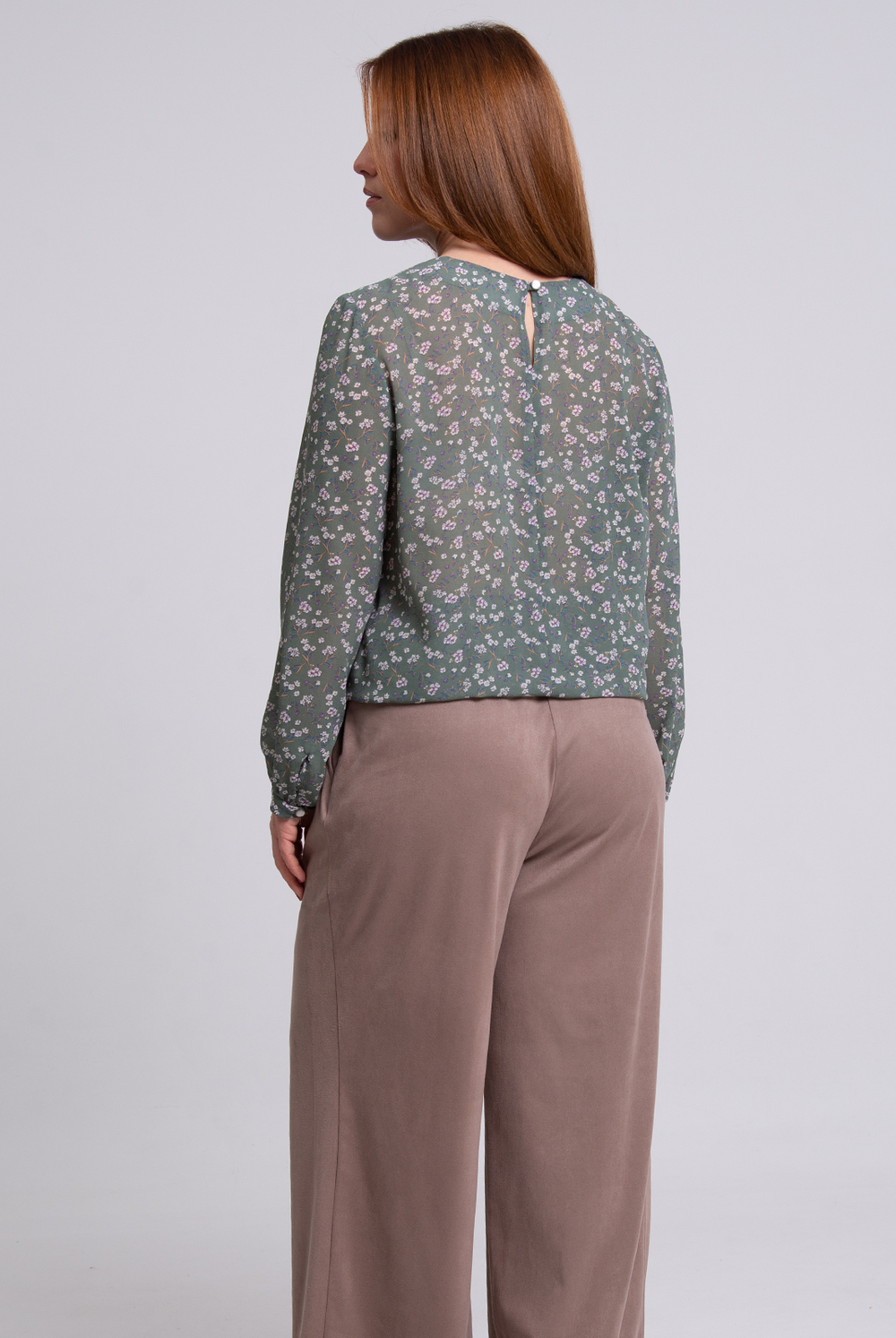 Блузка женская 3801зп, Цветы #284Цп093801зп