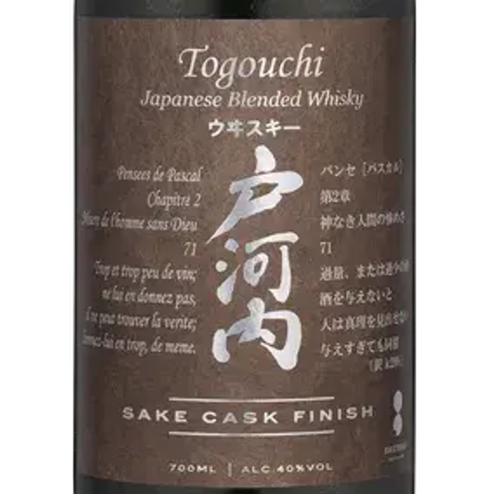 Виски Togouchi Sake Cask Finish, 0.7 л