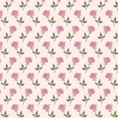 Seamless pattern with watercolor rose