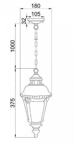 Подвесной светильник Maytoni Goiri O029PL-01BZ