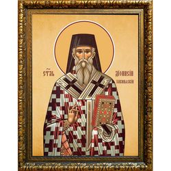 Дионисий, архиепископ Закинфский, святитель. Икона на холсте.
