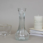 Ваза стеклянная «Муза» 4*16см прозрачная