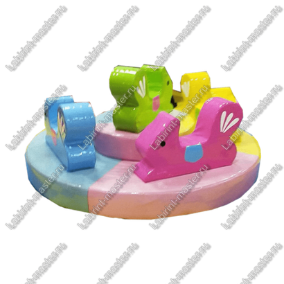 Электрическая карусель детская 4KIDS "В гостях у белки"