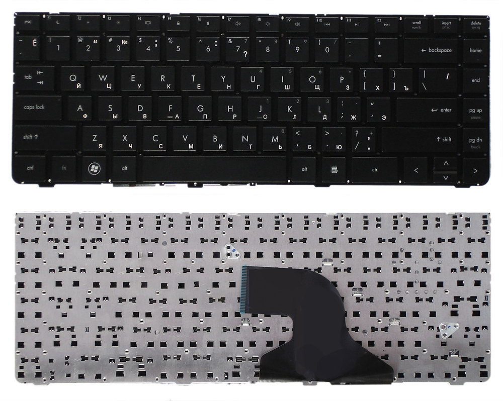 Клавиатура для ноутбука HP ProBook 4330S 4331S черная без рамки