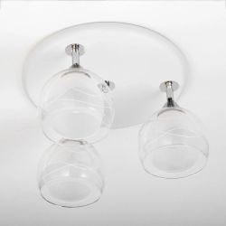 Citilux Самба CL158131 Люстра с поворотными плафонами Белая Хром