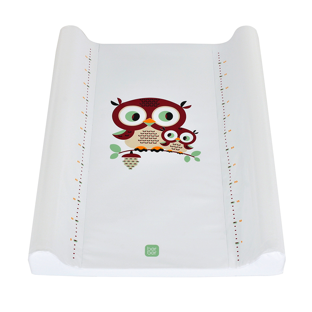 BER BER Пеленальная доска DINO 70 PURPLE OWL СОВЫ фиолетовый 70см*50см