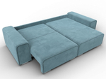 Диван угловой Лига-029 ВЕЛЮР Бирюзовый