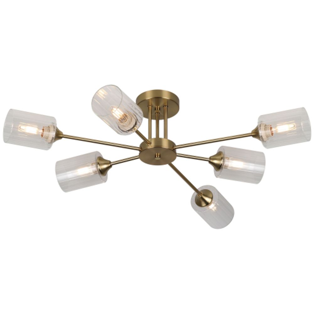 Люстра Rivoli Gill 9188-306 6хЕ27 60Вт модерн | Rivoli