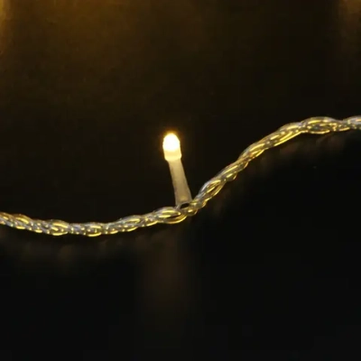 Гирлянда для дома «Мерцание Premium» 9,5 м 100 ламп LED прозр провод,1 реж.,IP-40, Теплый белый (возможность соединения)