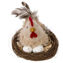 GAEM Изделие декоративное "Гнездо пасхальное" (блок 6шт), L7 W7 H7 см, 3в.