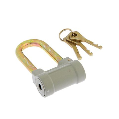 Навесной замок с порошковым покрытием и 3 ключами в комплекте