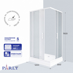 Душевой уголок с поддоном PARLY ZQ121F (120х80х192)
