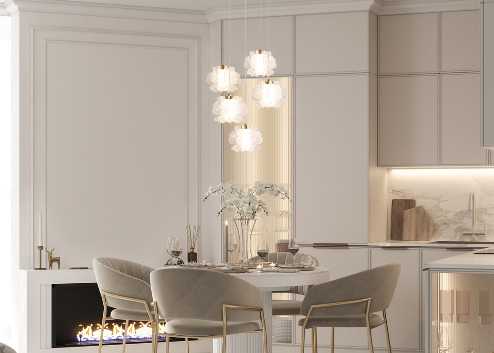 Подвесной светодиодный светильник Freya Flower FR5579PL-L40BS