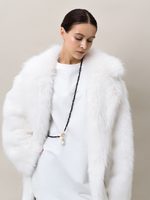 Сотуар из Чёрного агата "Long Pearl" Gold