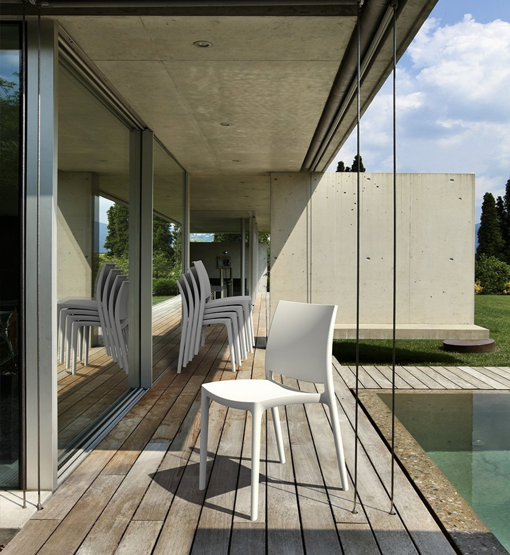 Стул пластиковый Siesta Contract Maya, белый