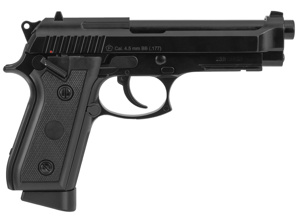 Пистолет пневматический Stalker STB (Taurus PT92) к.4,5мм,  12г CO2, металл, 100 м/с, Hop-Up, Blowback, автоогонь