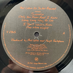 Винтажная виниловая пластинка LP Phil Collins No Jacket Required (Англия 1985) Sussudio