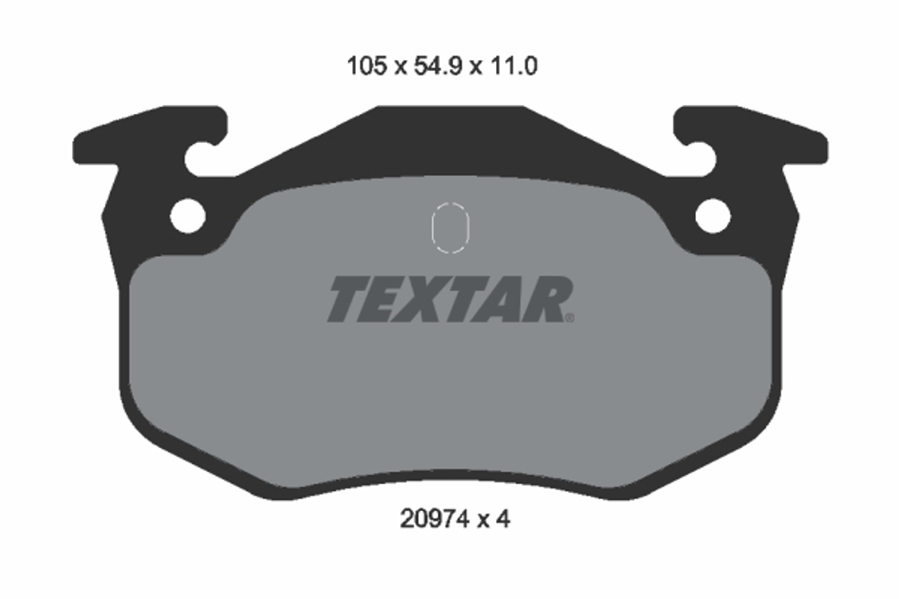 TEXTAR - 2097401-TET - Brake Pad Set, disc brake