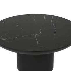 Кофейный стол Floss Ø75х36 см, черная керамика