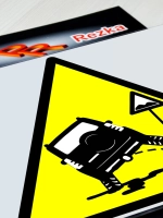 Наклейка - Полный привод Езжу гам где