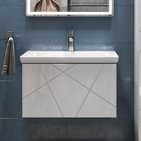 Тумба под раковину Geometry 600-0-1 (Como) навесная