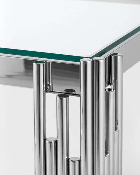 Журнальный столик 55*55 ГЭТСБИ серебро