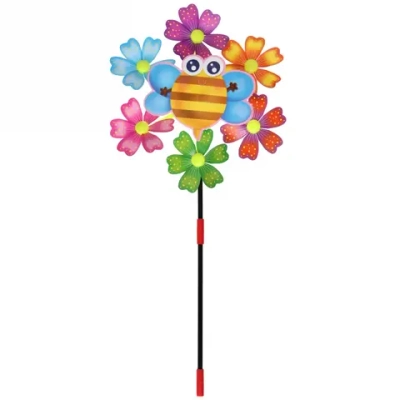 Ветрячок «Божья коровка и цветочек» d=28 см, ,микс