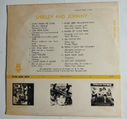 Винтажная виниловая пластинка LP Shirley And Johnny (Румыния 1972)