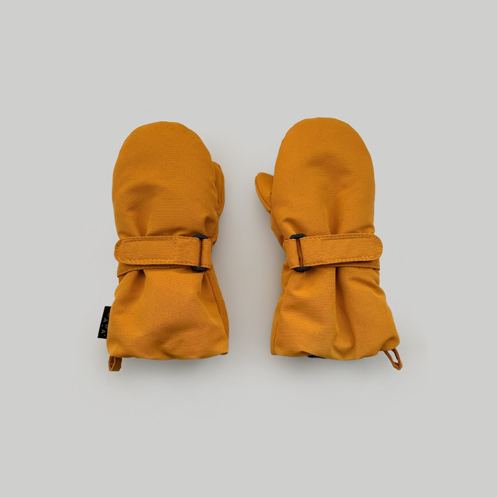 Зимние варежки на липучке (golden yellow)