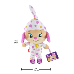 Fisher Price JMM44 — Музыкальная мягкая игрушка Fisher-Price сестрёнка щенка обнимашка — фото 4