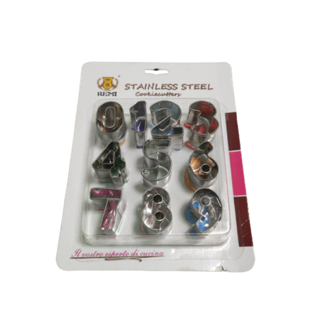 Набор вырубок "Цифры", металл 10 шт