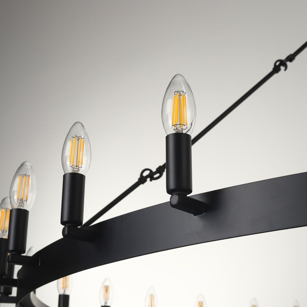 Citilux Смитсон CL470254 Люстра замковая подвесная Чёрная