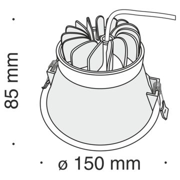 Встраиваемый светильник Technical DL039-L15W3K