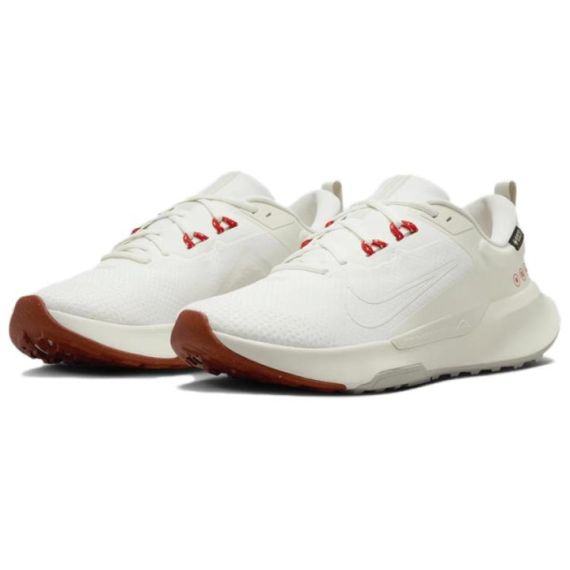 NIKE Juniper Trail 2 Беговые кроссовки Низкие Парусный белый/Фантомный серый белый/Passion Красный/Свет Земляной коричневый Унисекс
