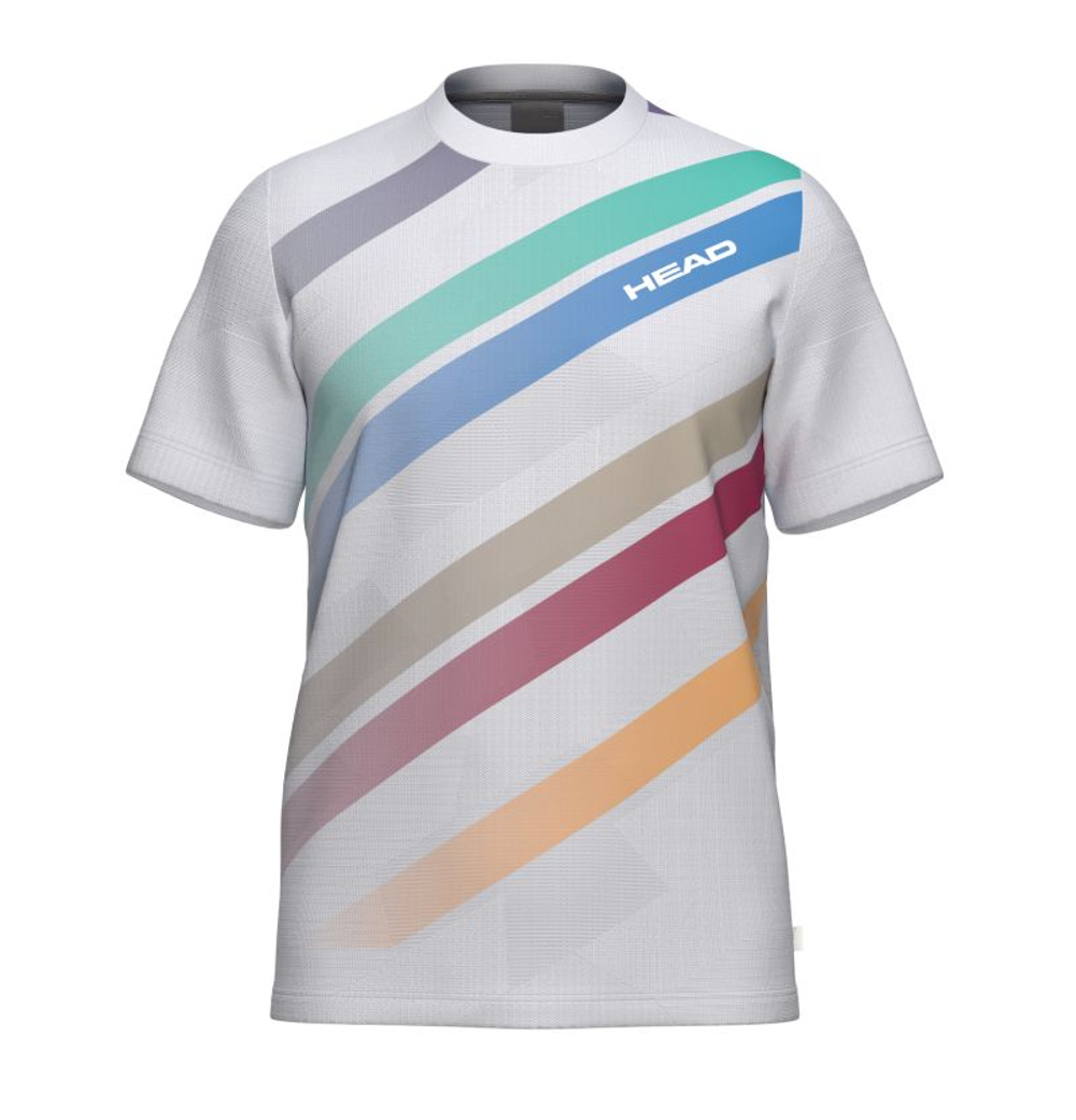 Мужская теннисная футболка Head Pro - white/print