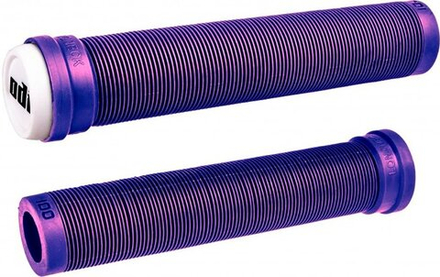 Грипсы SOFT 160мм, фиолетовые с пластик грипстопами, БЕЗ ФЛАНЦЕВ.SLX Longneck F01SXIP