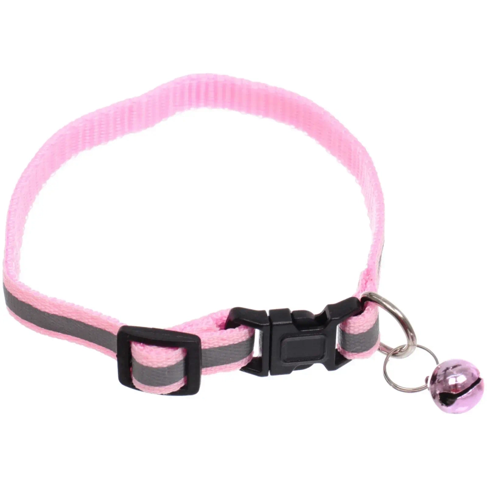 Ошейник с колокольчиком 1*19-32см «Zoo City-Примула» микс цветов (минивложение 12шт)✦