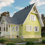 Сайдинг Docke Standard Корабельный брус D4.5DL PSSE-1100 Олива 3000 мм