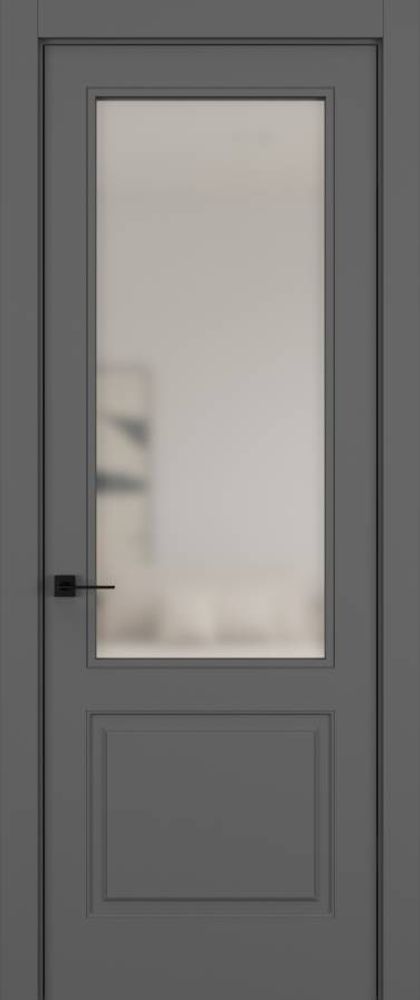 Дверь 02V HARMONY Матовый Темно-серый