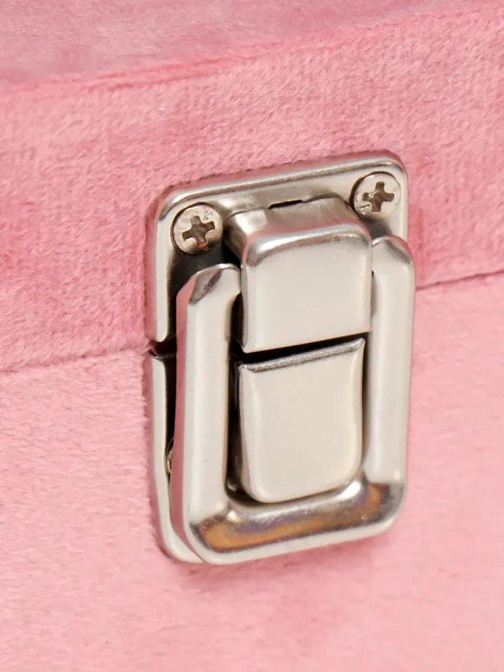 Шкатулка дерево Кошечка единорог с цветами бархат розовый