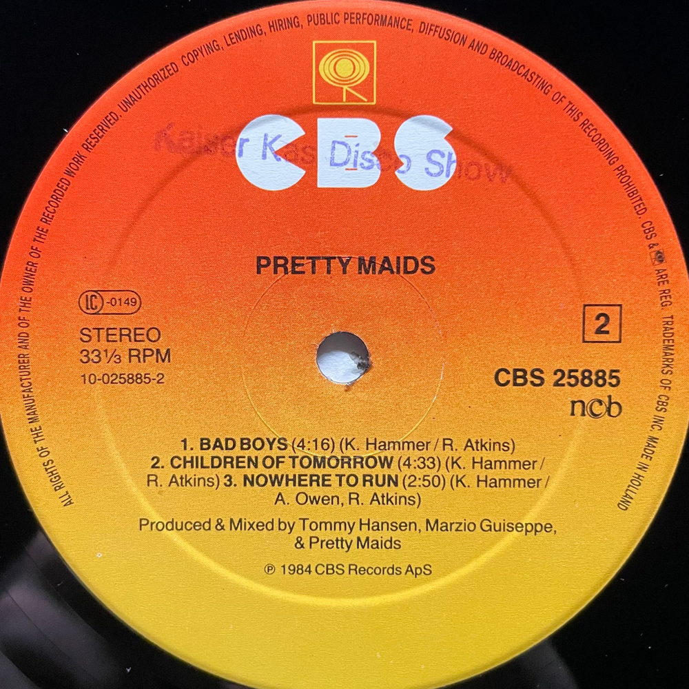 Pretty Maids ‎– Pretty Maids (Голландия)