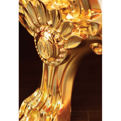 Ванна Migliore Olivia 24633 174x83xH66 см. белая, на лапах "Migliore" золотые