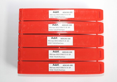 Метчик М10 DIN371-B  6H HSSE TiALN Red box ADK143-100