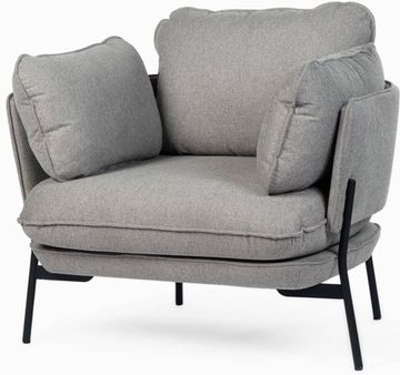 Кресло Sussex серое 