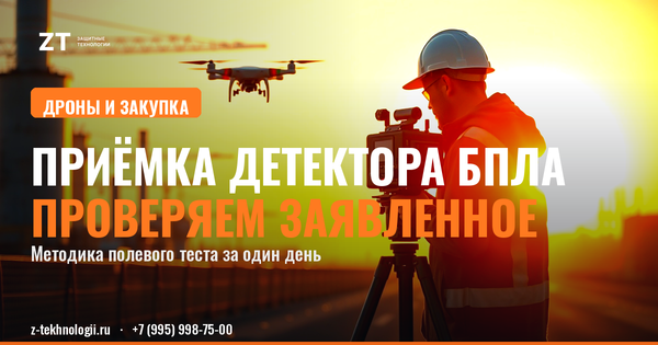 Приёмка детектора БПЛА: как проверить заявленное