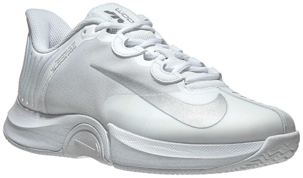 Женские Кроссовки теннисные Nike W Air Zoom GP Turbo - white/metallic silver