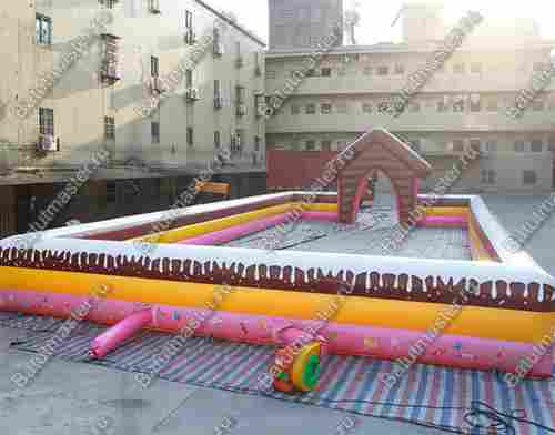 Надувная игровая комната "Сладкий дом" размер 7*7*2 м