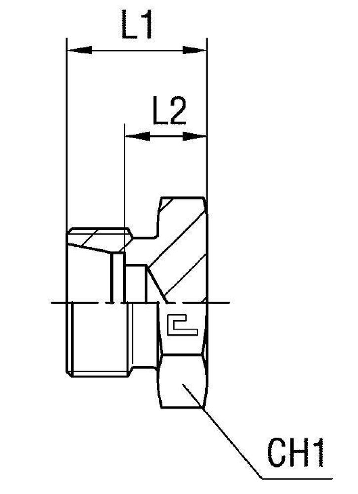 Заглушка V (Ш) DL28 (корпус)