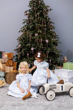 Шарлотта Голубое с органзой